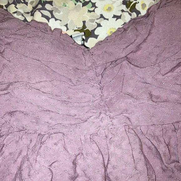 Women’s purple fashion nova tank top with scrunched back - Picture 2 of 4